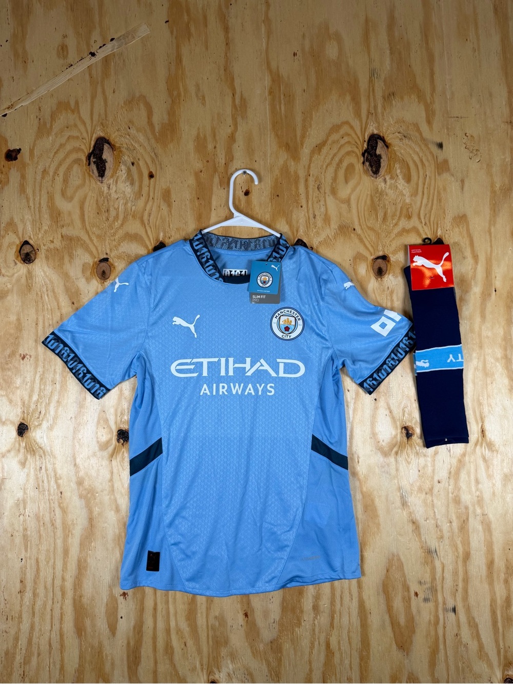 Puma Manchester City Kids Jersey - Light Blue w/ - Socks
